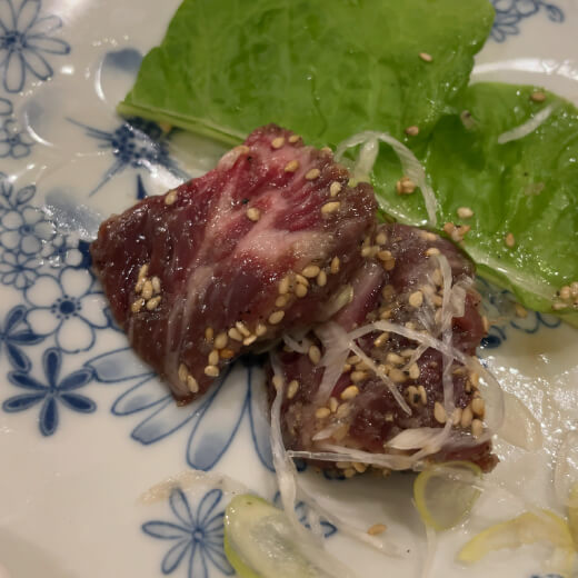 金龍　上厚切り塩ハラミ